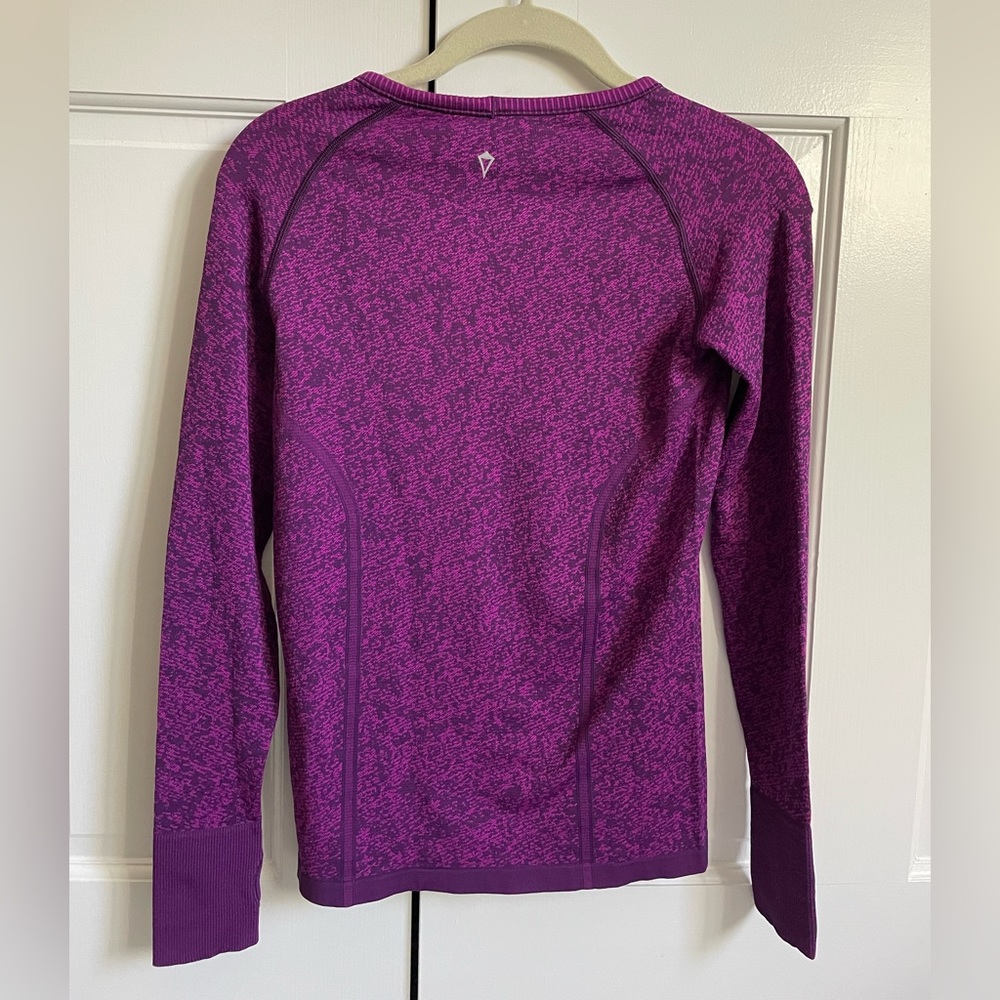 Ivivva purple stretchy long sleeve shirt - Picture 2 of 4